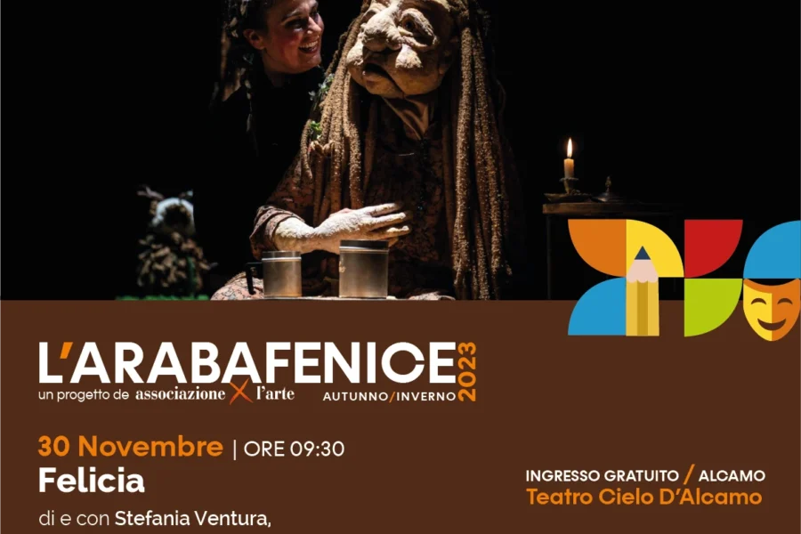 Giovedì 30 novembre 2023, al Teatro Cielo D’Alcamo, il primo spettacolo della rassegna teatrale ArabaFenice 2023.