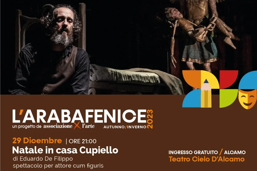 Venerdì 29 dicembre, ore 21:00, ingresso GRATUITO. “Natale in casa Cupiello”, Il terzo e ultimo spettacolo che chiude la rassegna 2023.