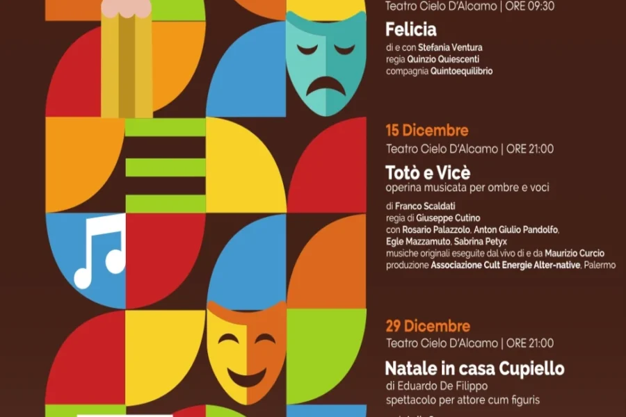 La rassegna teatrale de ARABAFENICE 2023. 30 novembre / 15 e 29 dicembre –  ingresso gratuito